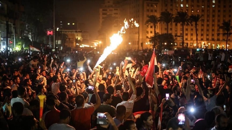 تظاهرات  معترضان مصری علیه 