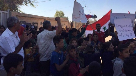 Qamishli residents call for removal of US, Turkish occupation forces from Syria 