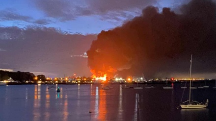 Video: Gran incendio en la zona industrial de Kent tras una explosión de gas