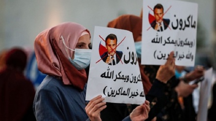 Palestinos protestan contra Macron por ultrajar a los musulmanes+Video