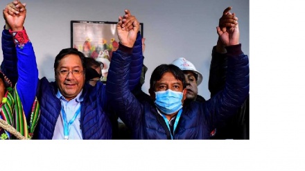 Exit polls signal socialists sweeping back to power in Bolivia with Arce win