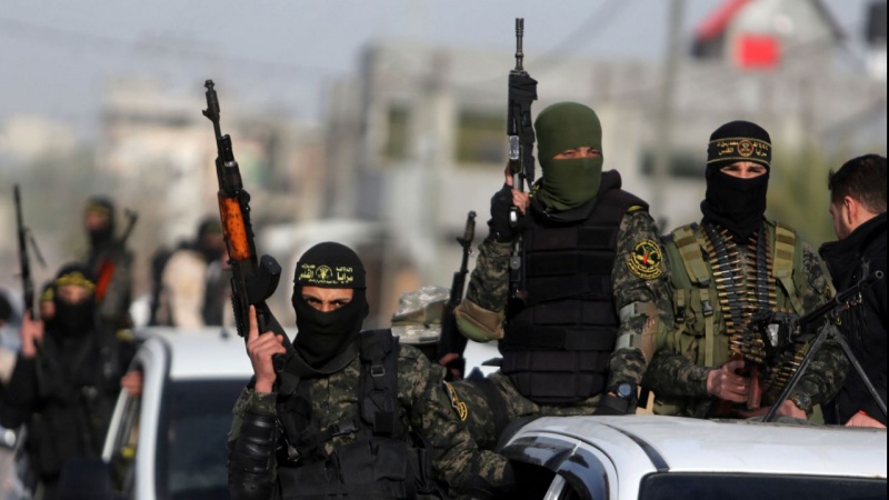 Pejuang Gerakan Jihad Islam Palestina di Jalur Gaza.