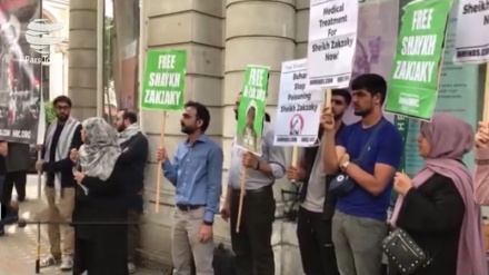 英ロンドンで、ナイジェリア人抗議者を支持するデモ