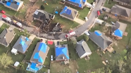 АҚШ денгиз кучлари самолёти Алабамада қулаб тушди (видео)