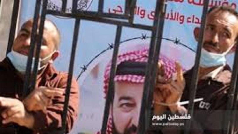 Manifiestan en Gaza en apoyo a Maher Ajras
