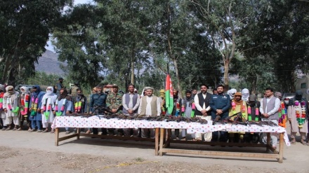 ۴۰ عضو گروه داعش و طالبان در ولایت کنر به دولت افغانستان تسلیم شدند