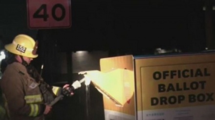 米で、新たに投票箱への放火事件が発生