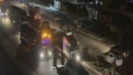  نظامیان آمریکا اولین محموله نفت‌ سرقتی را از سوریه خارج کردند