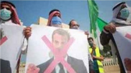 Filistin halkı Fransa Cumhurbaşkanı Macron’u kınadı