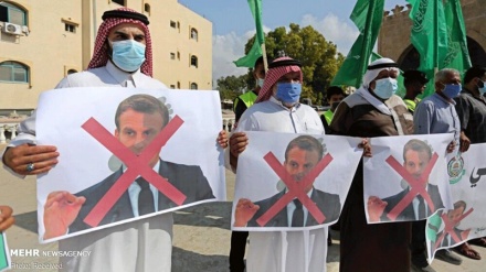 Palestinezët protestojnë kundër deklarata të fundit të Macron