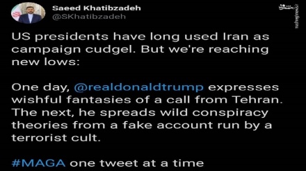 Hatibzade: Amerika başkanları İran'ı seçim malzemesi yapıyor