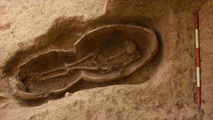 Foto: Hallan tumba y esqueleto del Imperio parto en oeste de Irán