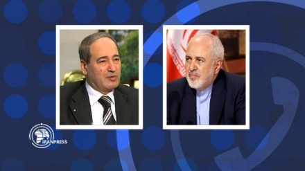 ظریف، انتصاب «فیصل مقداد» را تبریک گفت