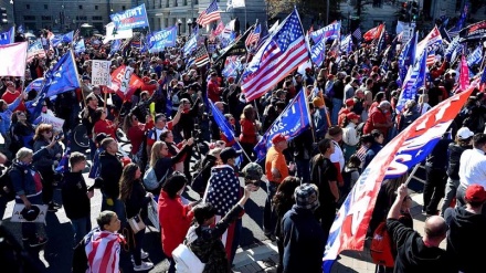 Trump's right-wing backers march in DC echoing his vote fraud claims