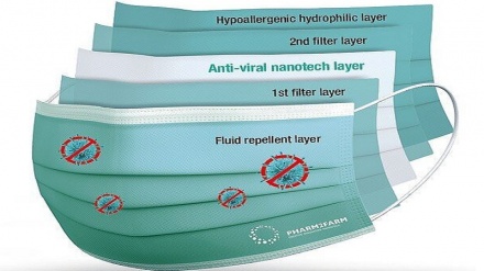 Ихтирои ниқобе, ки 90% вируси коронаро мекушад