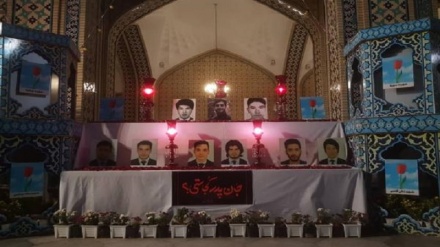 برگزاری آیین گرامیداشت شهدای دانشگاه کابل در حرم مطهر رضوی + ویدئو