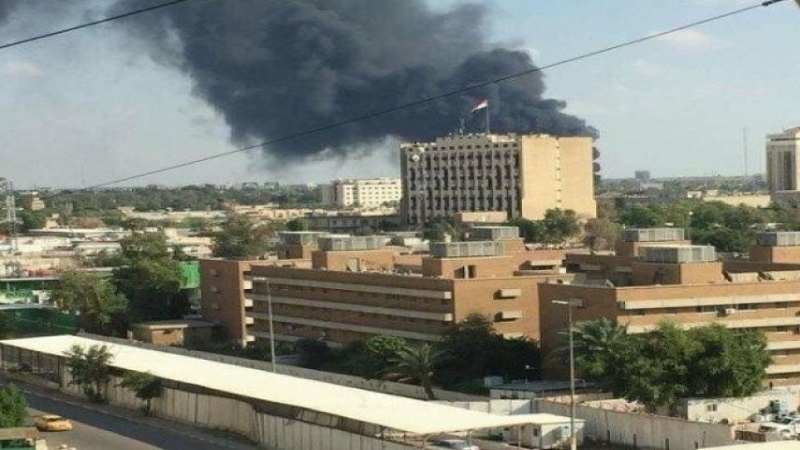 اصابت چند راکت به اطراف سفارت آمریکا در بغداد
