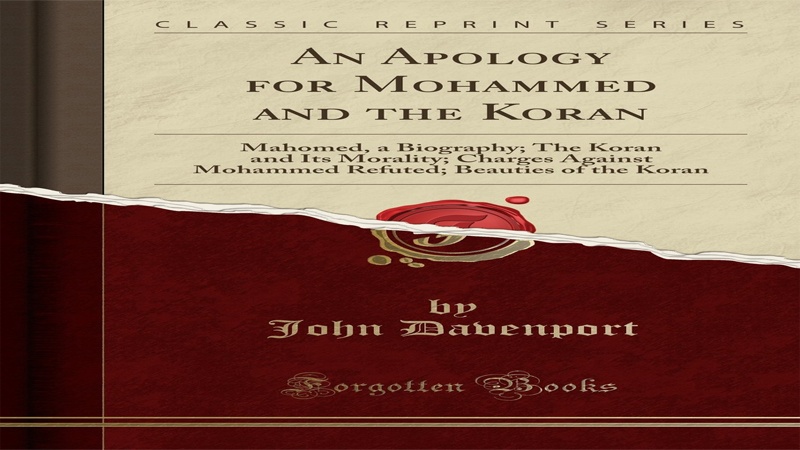 Buku karya John Davenport, An Apology for Mohammed and the Koran.