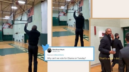 Obama show a basket: il suo canestro da 3 e Joe Biden lo esalta: 'Solo rete!'+VIDEO