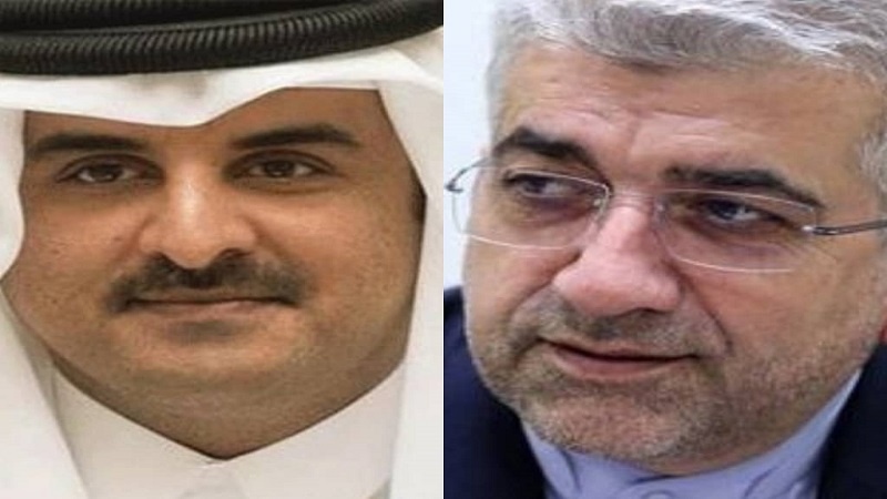 تاکید بر گسترش روابط دوجانبه در دیدار وزیر نیروی ایران و امیر قطر