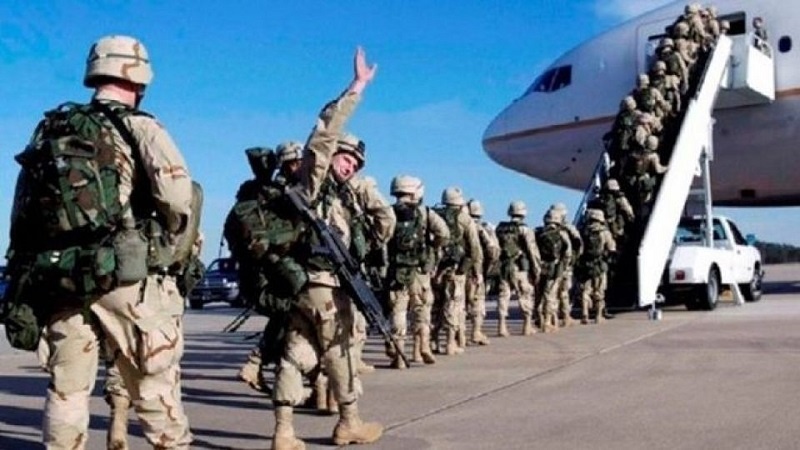 خروج بخشی از نظامیان تروریست آمریکایی از افغانستان
