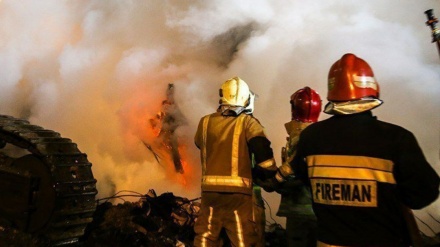 آتش سوزی در پتروشیمی خارک