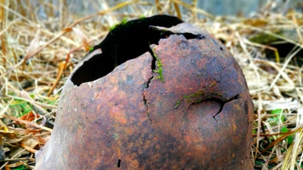 サハリン島での調査で、1945年の戦場での日本兵の装備品が発見
