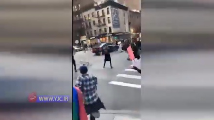 Trump tarapdary awtoulagyny halkyň üstüne sürdi