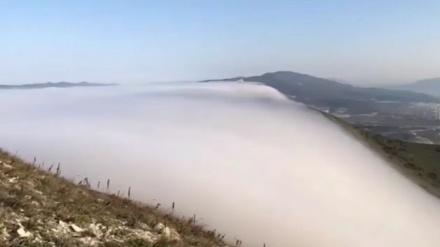 ロシアにある、雲の滝