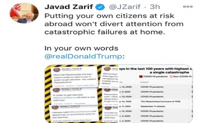 Zarif: Görevinin son günlerinde her türlü maceraperestliğinin sonuçlarından Trump sorumlu olacak