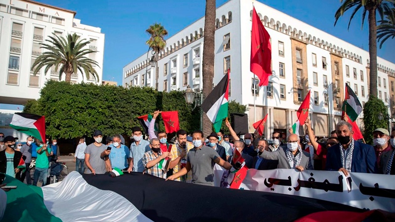 Qeveria marokene parandalon demonstratat anti-Izraelite