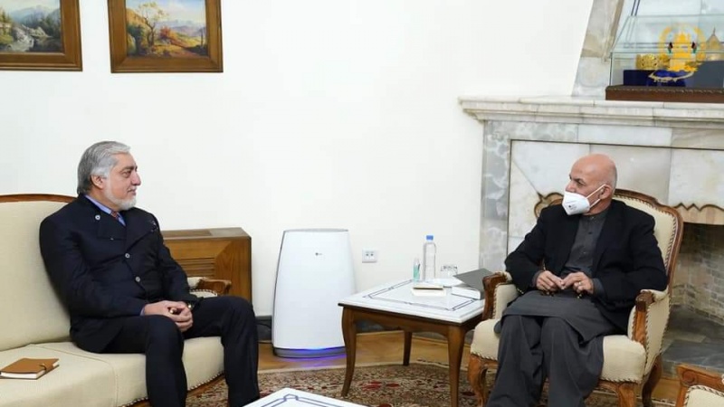 دیدار اشرف غنی با زئیس شورای عالی مصالحه ملی