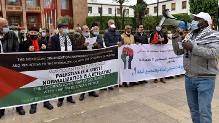 Qytetarët e Marokut protestojnë kundër normalizimit të marrëdhënieve me regjimin sionist