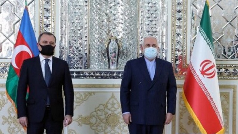 イランのザリーフ外相とアゼルバイジャンのバイラモフ外相