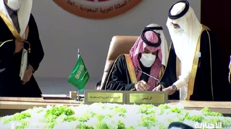 امضاء رسمی توافقنامه پایان بحران قطر، توسط اعضای شورای همکاری خلیج فارس