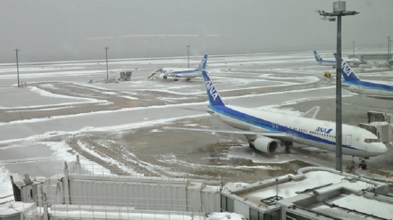 日本大雪导致航班取消