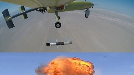 Irán dispara con éxito misil Diamante de dron Ababil
