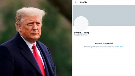  حساب کاربری ترامپ در توئیتر تعلیق شد