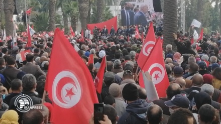 Marchas para apoyar al partido político más grande de Túnez(Video+Fotos)