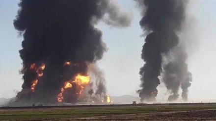 آخرین ویدئوها از انفجار و آتش سوزی بزرگ در گمرک مرزی افغانستان و ایران