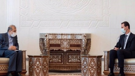 President Assad, Iran's diplomat stress need for non-interference in Syria’s constitutional talks