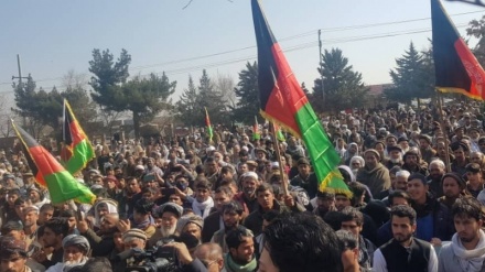 راهپیمایی مردم کابل در حمایت از نظام جمهوری اسلامی در افغانستان