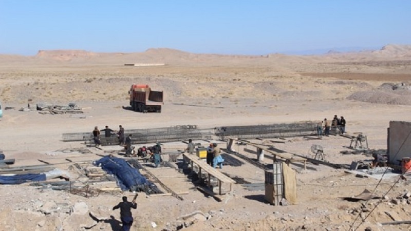 روند ساخت قطعه چهارم خط آهن هرات ـ خواف در خاک افغانستان