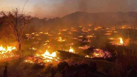 中国最后的原始部落云南村寨发生严重火灾