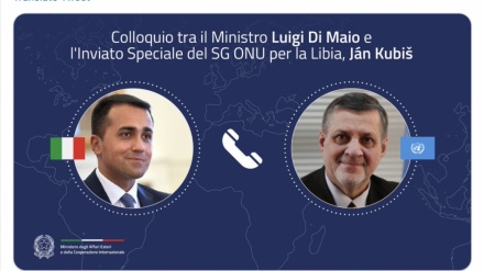 Italia-Libia: telefonata tra Di Maio e l’inviato speciale dell’ONU
