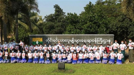 Myanmar civil servants protest against coup at ministries