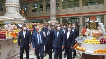 بازدید وزیر کشور ایران از بازار مهرگان دوشنبه