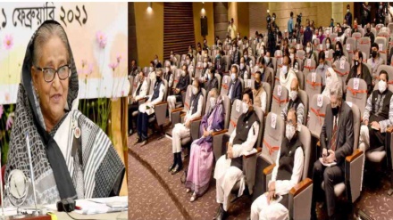 বঙ্গবন্ধুর নেতৃত্বে ভাষা আন্দোলনের পথ ধরে বাংলাদেশের স্বাধীনতা এসেছে: হাসিনা 