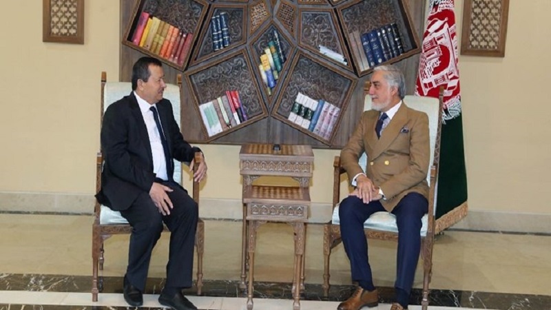   رییس کمیته دولتی امنیت ملی تاجیکستان در سفر به کابل با عبدالله دیدار کرد