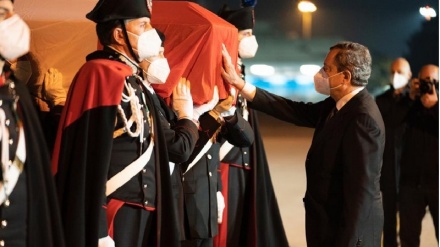 Rientrate in Italia le salme dell'ambasciatore Attanasio e del carabiniere Lacovacci